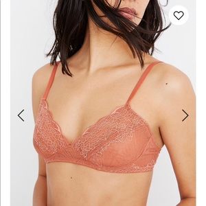 madewell camila lace bralette and tanga - M